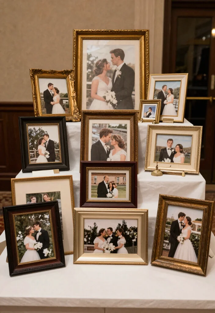 16 Wedding Stage Decorations Elegant Classy Ideas That Impress 53 16 Wedding Stage Decorations Elegant Classy Ideas That Impress - 13. Vintage Photo Displays 1