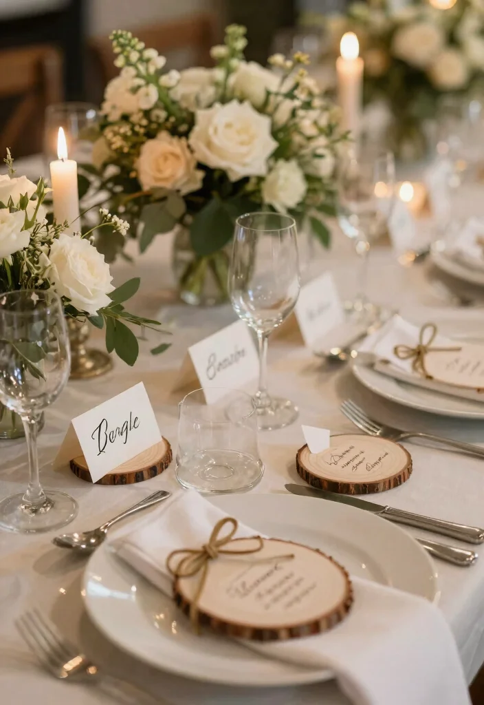 16 Wedding Table Decorations Elegant Ideas That Feel Luxe - 7. Creative Place Cards 1