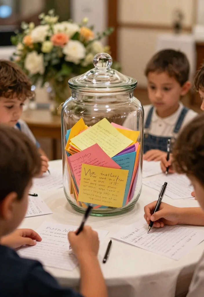 16 Wedding Table Games Ideas Guests Will Love - 14. Memory Jar 1
