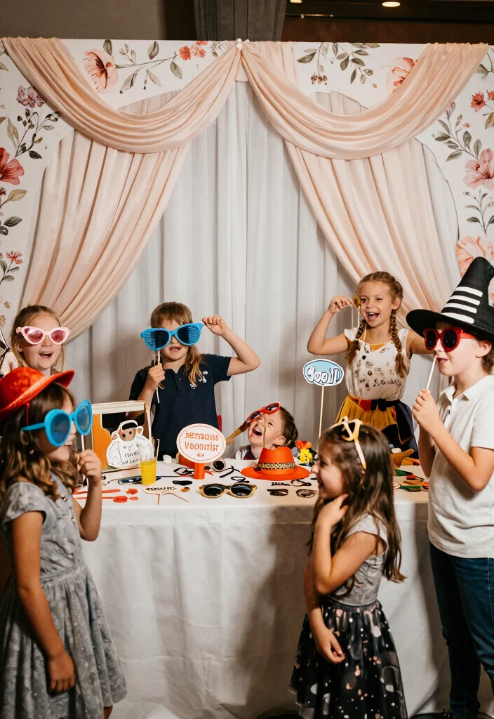 16 Wedding Table Games Ideas Guests Will Love - 5. Photo Booth Fun 1