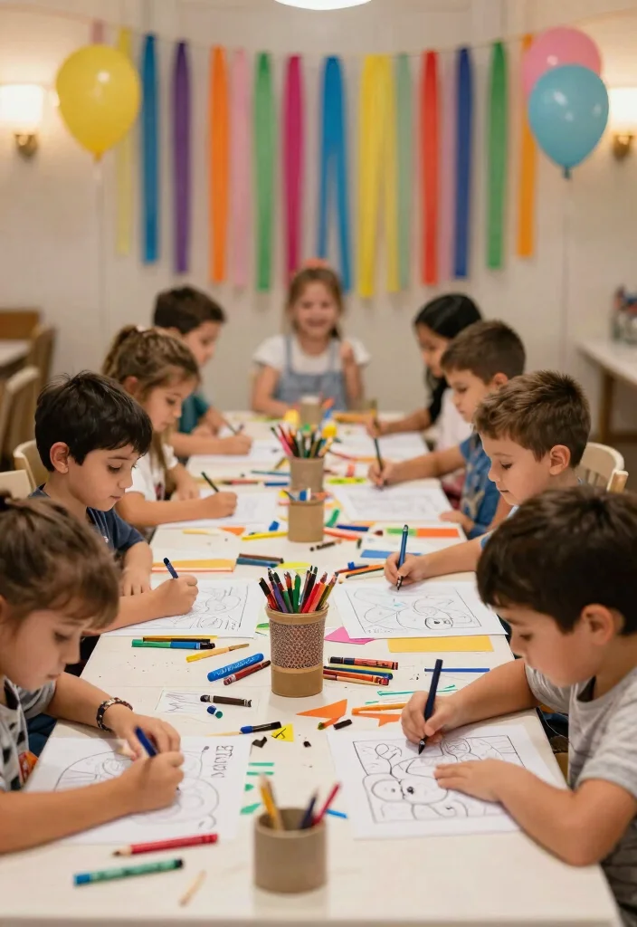 16 Wedding Table Games Ideas Guests Will Love - 6. Coloring Contest 1