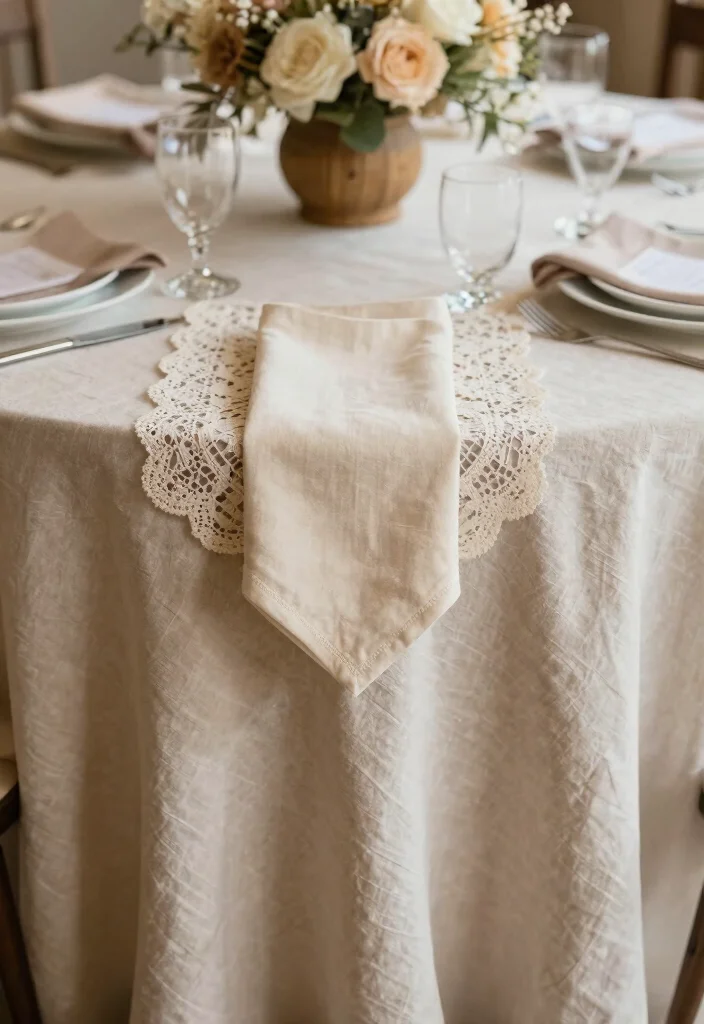 17 Beige Wedding Table Ideas With Warm Neutral Beauty 1 17 Beige Wedding Table Ideas With Warm Neutral Beauty - 1. Elegant Linen Layers 1