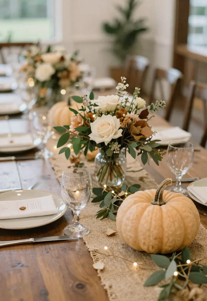 17 Beige Wedding Table Ideas With Warm Neutral Beauty 45 17 Beige Wedding Table Ideas With Warm Neutral Beauty - 15. Seasonal Touches 1
