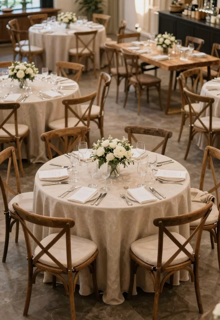 17 Beige Wedding Table Ideas With Warm Neutral Beauty 16 17 Beige Wedding Table Ideas With Warm Neutral Beauty - 6. Unique Seating Arrangements 1