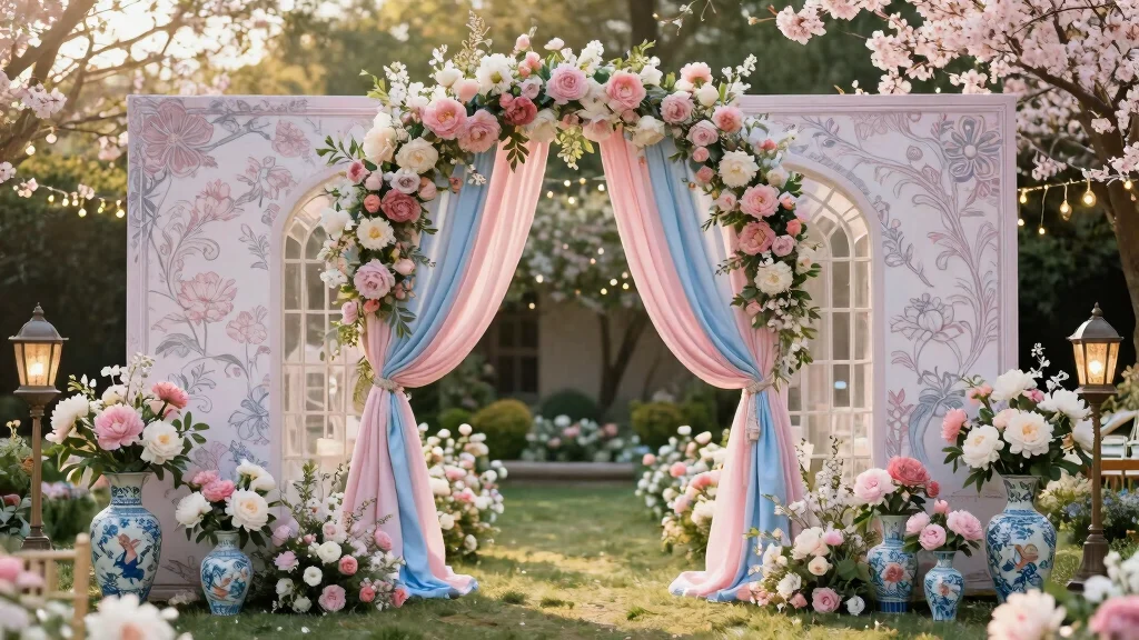 17 Chinoiserie Wedding Backdrop Ideas With Artistic Flair