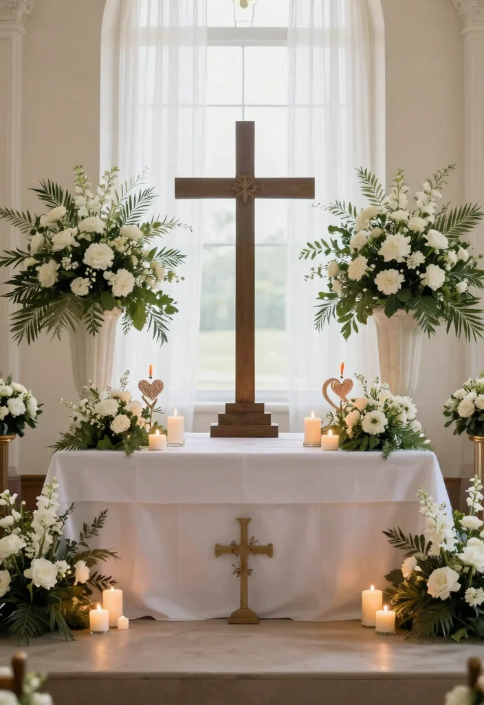 17 Church Wedding Decorations Aisle Altars Ideas With Grace - 15. Spiritual Symbols in Decor 1
