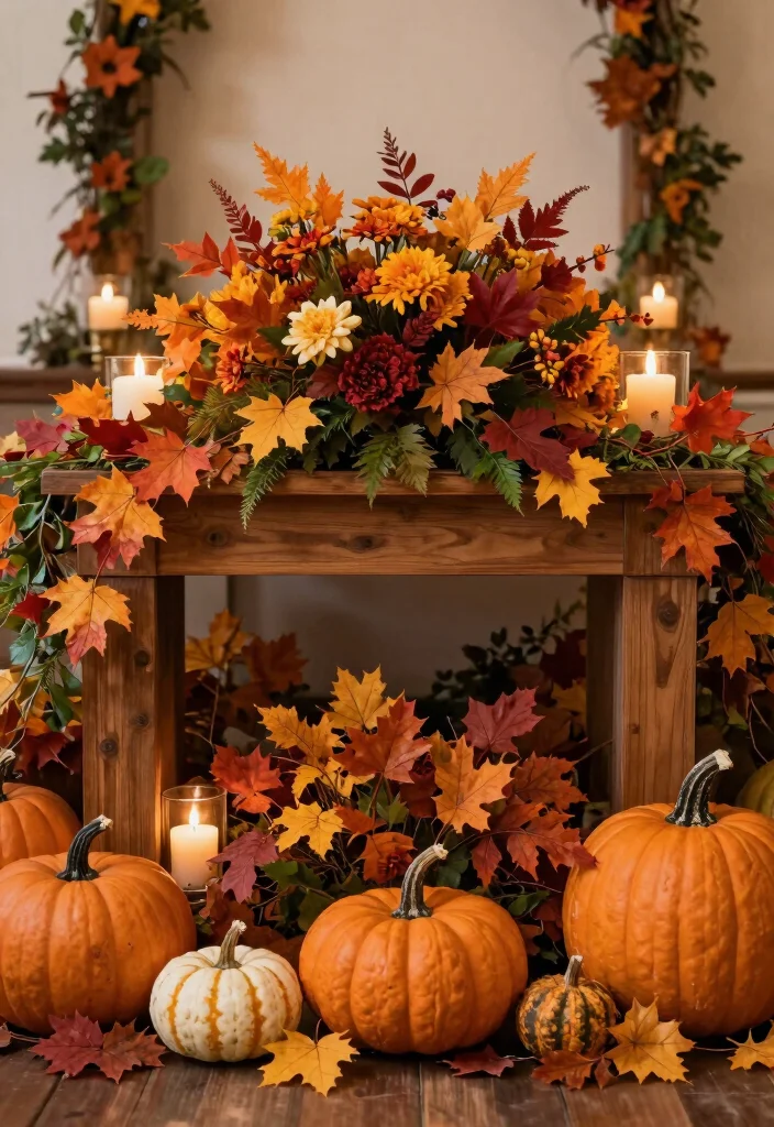 17 Church Wedding Decorations Aisle Altars Ideas With Grace - 16. Seasonal Elements 1