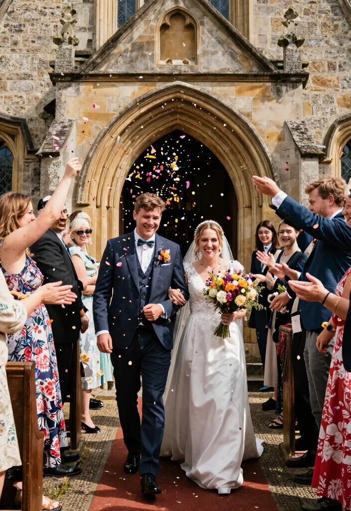 17 Church Wedding Decorations Aisle Altars Ideas With Grace - 6. Biodegradable Confetti 1