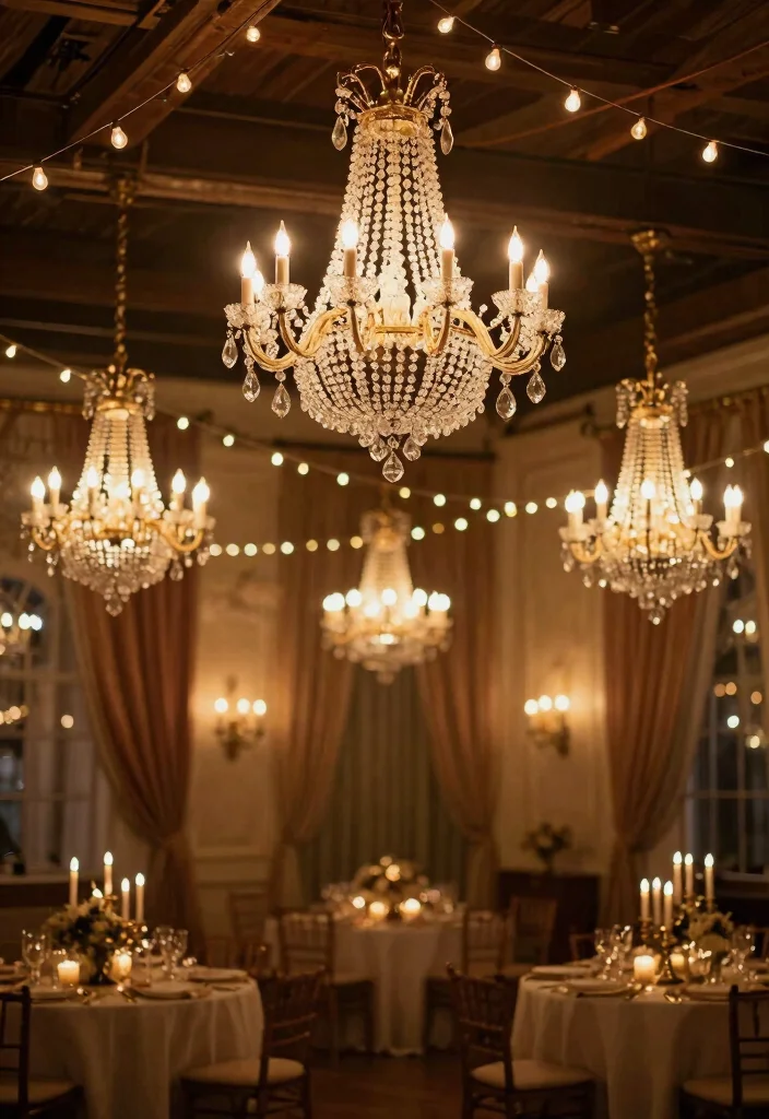 17 Vintage Wedding Decorations 1920s Ideas With Gatsby Vibes - 2. Vintage Lighting Fixtures 1