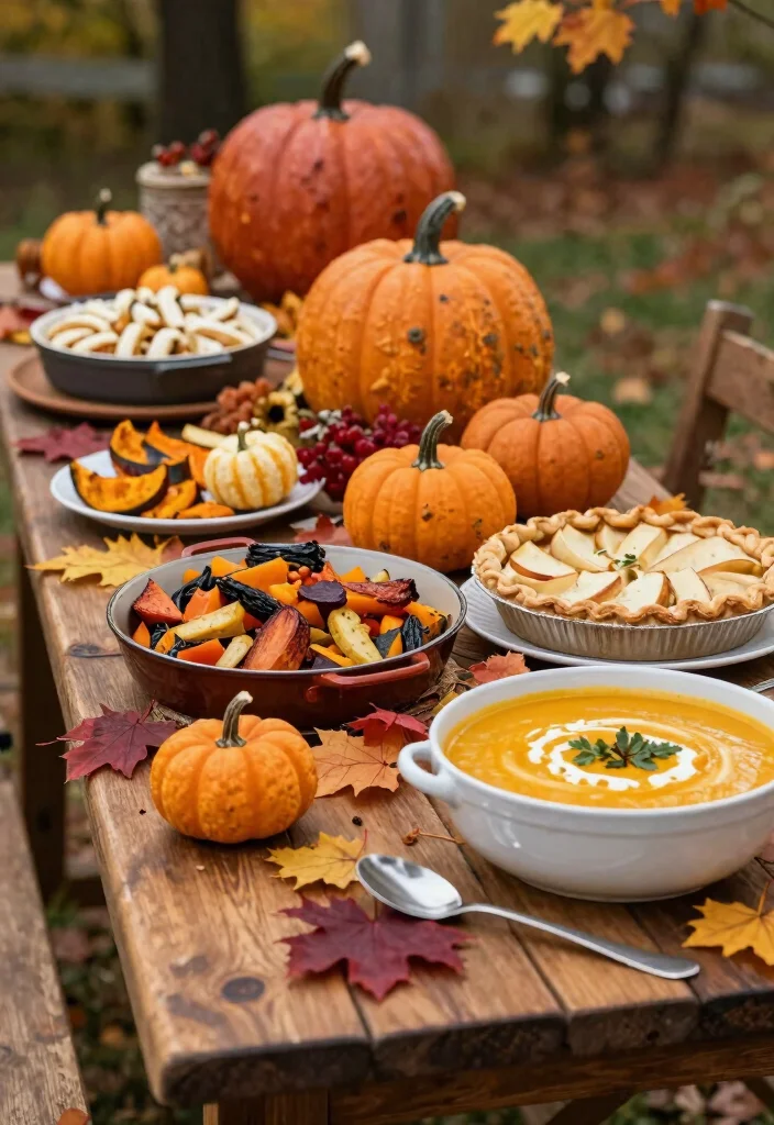 17 Wedding Buffet Table Setup Ideas That Flow Beautifully - 7. Warm Autumn Vibes 1