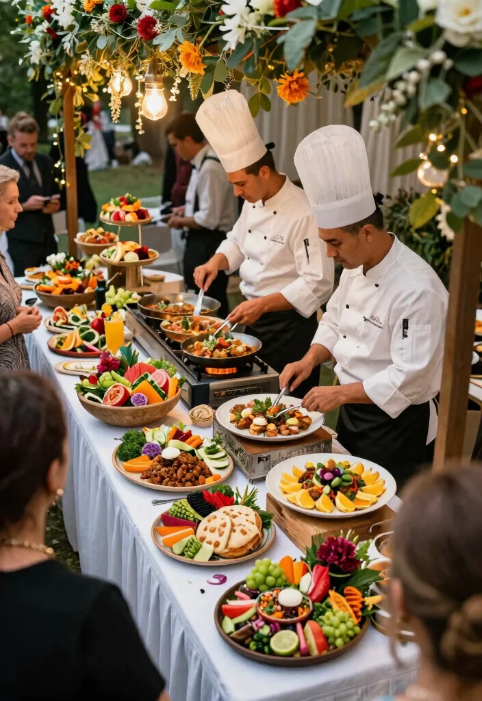 17 Wedding Hall Decorations Indian Ideas With Regal Detail - 13. Interactive Food Stations 1