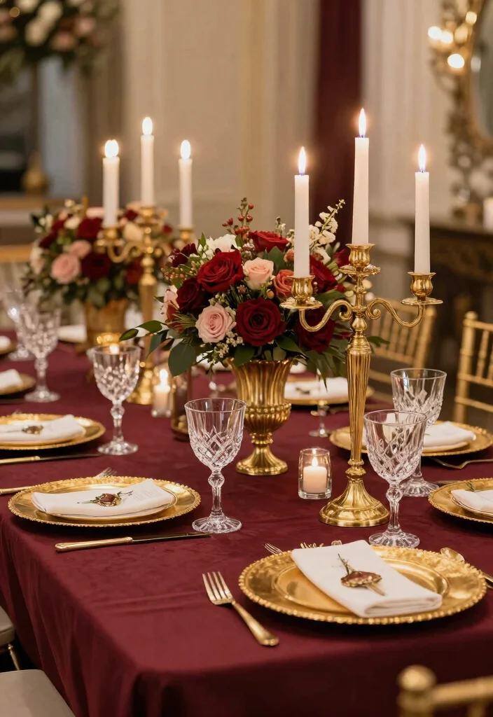 17 Wedding Hall Decorations Indian Ideas With Regal Detail - 7. Themed Table Settings 1