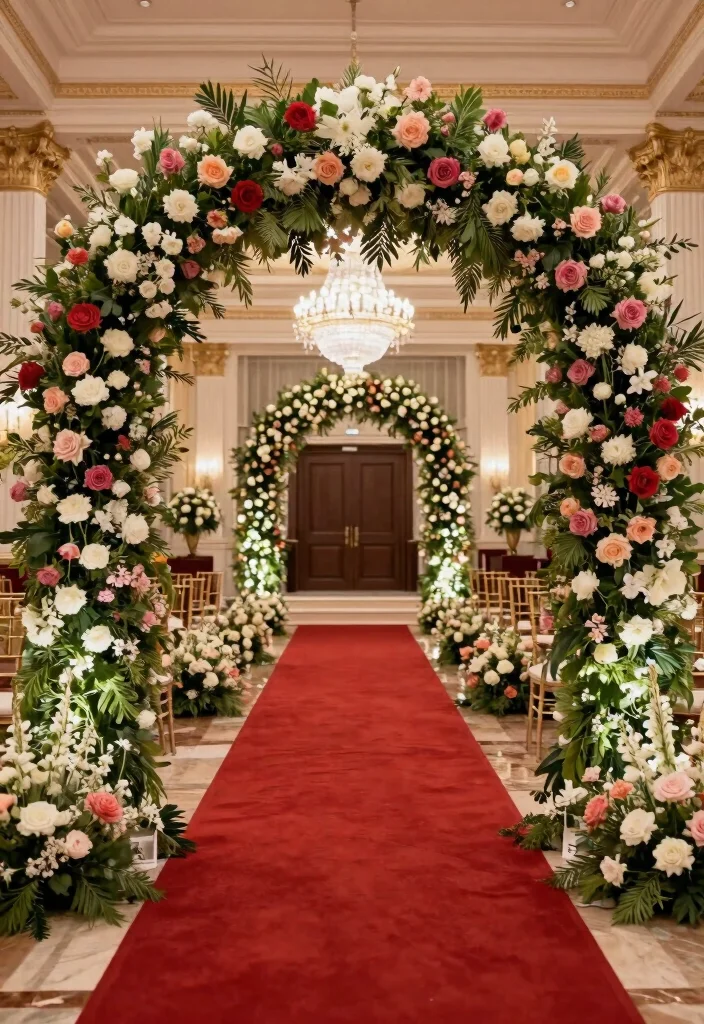 17 Wedding Hall Decorations Indian Ideas With Regal Detail - 9. Grand Entrance 1