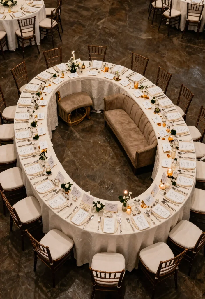 17 Wedding Reception Head Table Ideas That Stand Out - 12. Creative Seating Arrangements 1