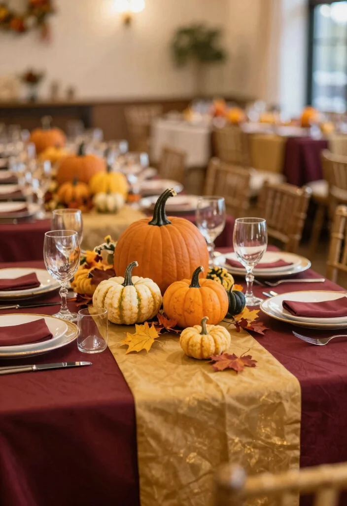 17 Wedding Reception Head Table Ideas That Stand Out - 15. Seasonal Themes 1