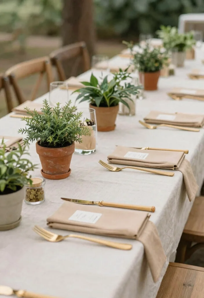 17 Wedding Reception Head Table Ideas That Stand Out - 16. Eco-Friendly Decor 1