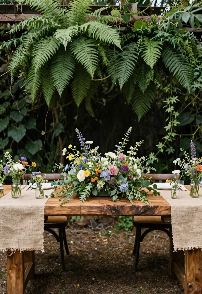 17 Wedding Reception Head Table Ideas That Stand Out - 2. Nature-Inspired Serenity 1