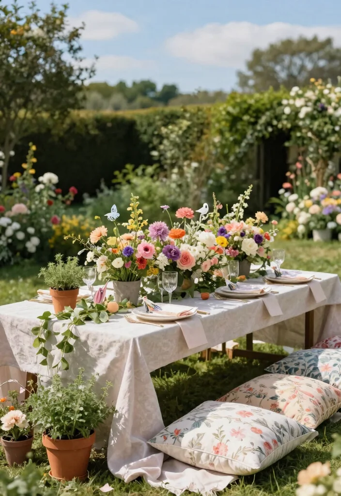 17 Wedding Reception Head Table Ideas That Stand Out - 6. Garden Party Vibes 1