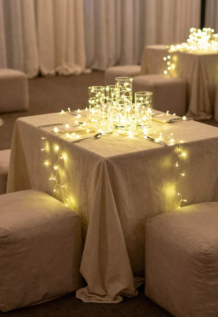 17 Wedding Reception Head Table Ideas That Stand Out - 7. Ethereal Fairy Lights 1