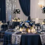 18 Navy Blue and Silver Wedding Decorations Ideas That Sparkle