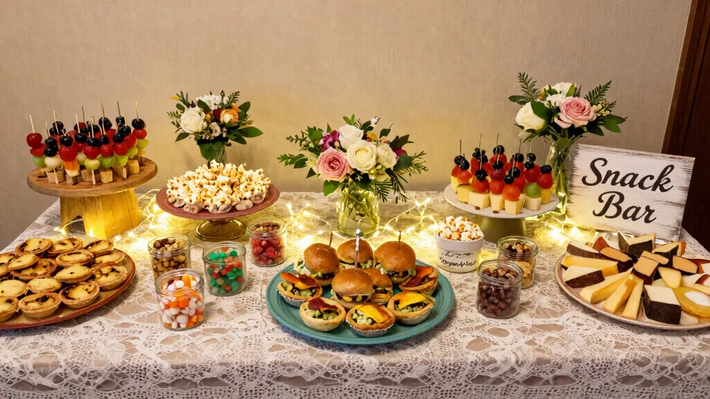 18 Wedding Snack Table Ideas That Feel Fun & Festive